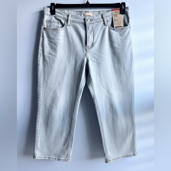 Levi's 311 Shaping Skinny Mid Rise Capri Jeans Size 16W - Picture 1 of 6